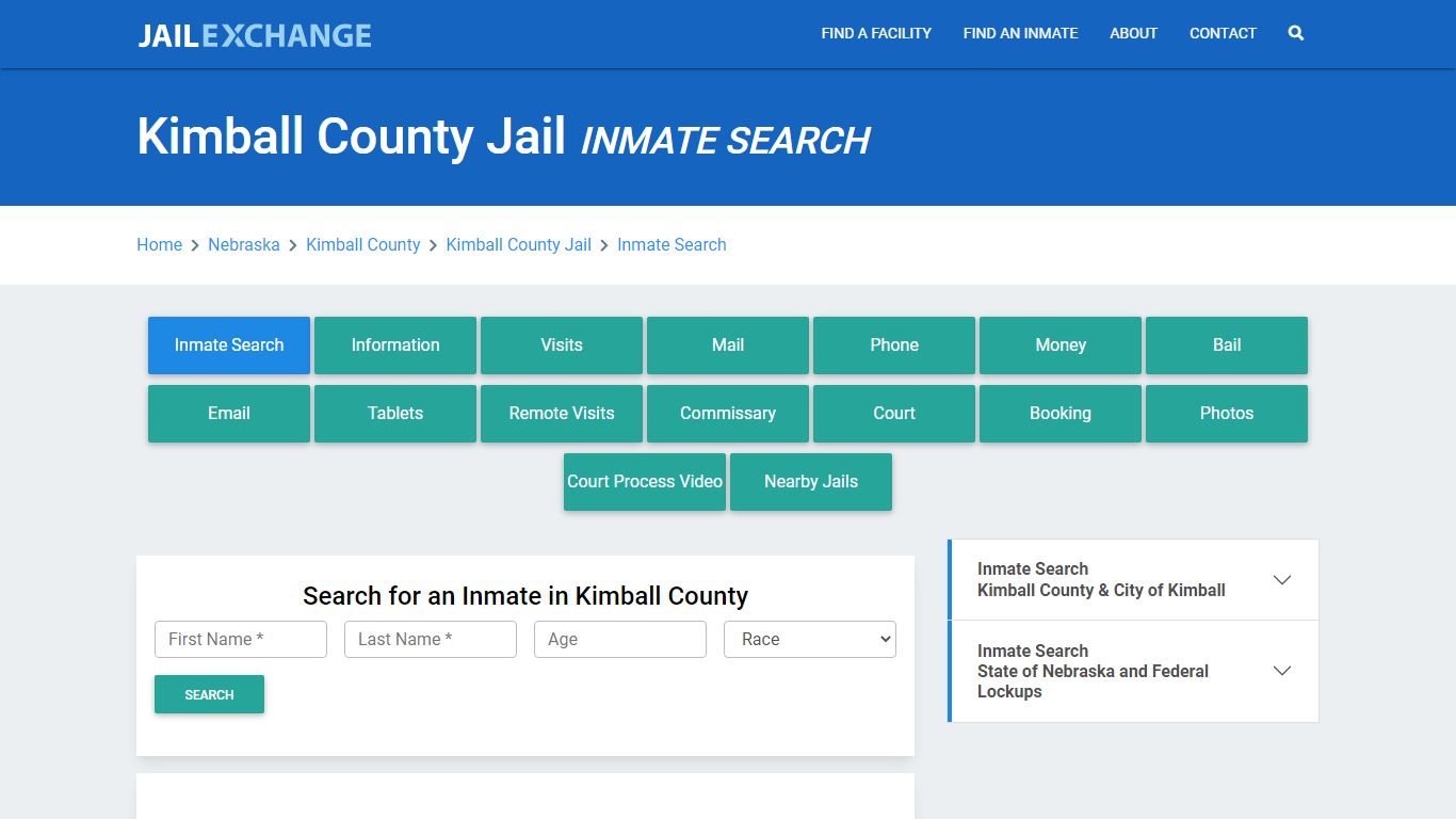 Kimball County Jail, NE Inmate Search: Roster & Mugshots