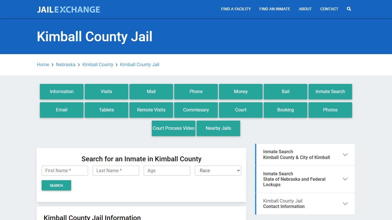 Kimball County Jail Roster Lookup, NE, Inmate Search